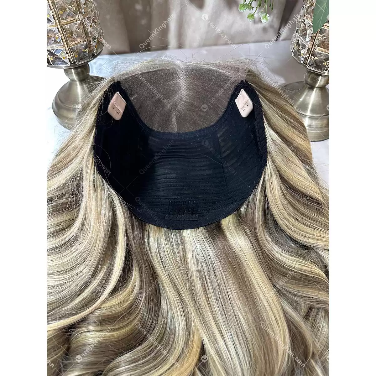 18 5x5 Hd lace Khloe ashy brown roots with blonde balayage 250% density