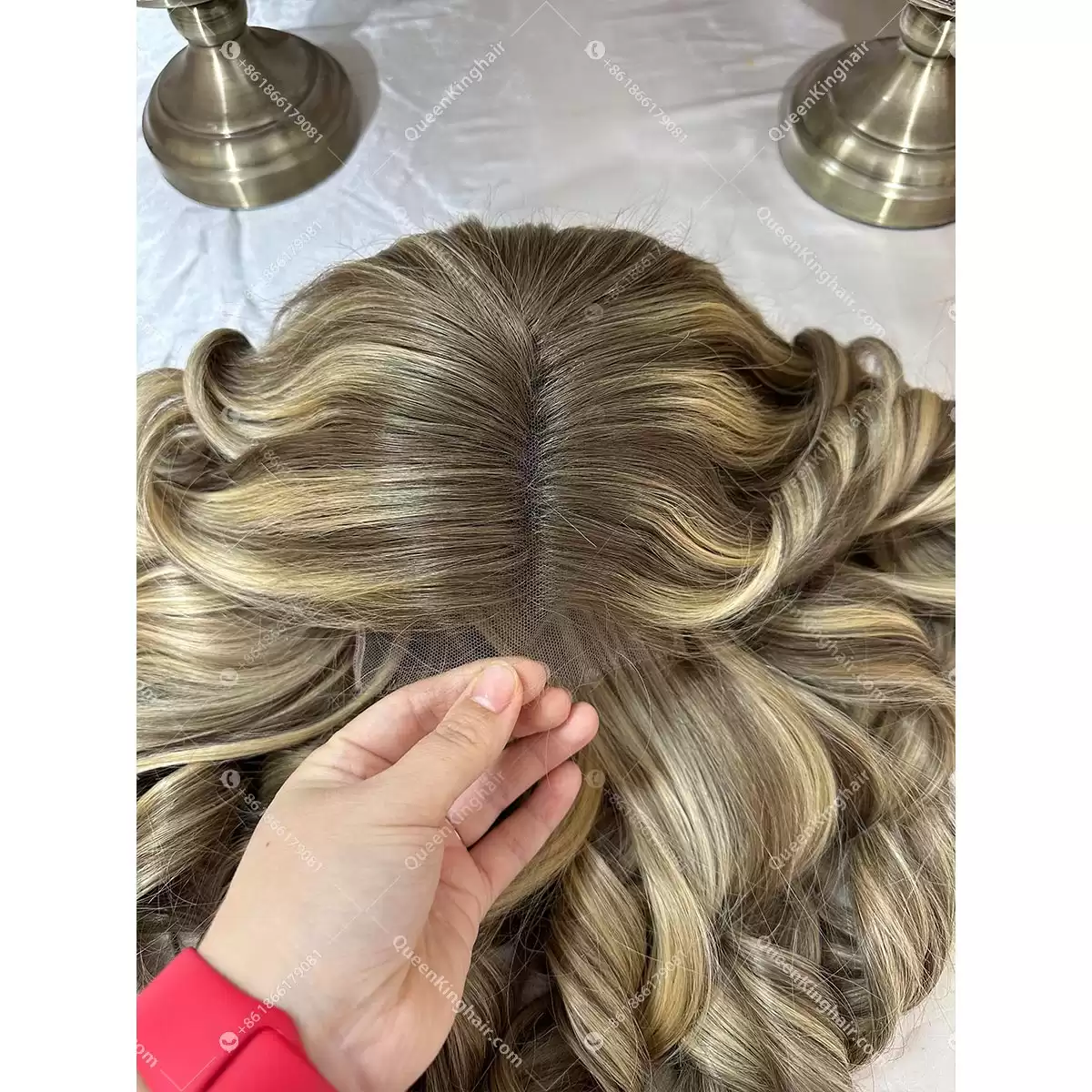 18 5x5 Hd lace Khloe ashy brown roots with blonde balayage 250% density
