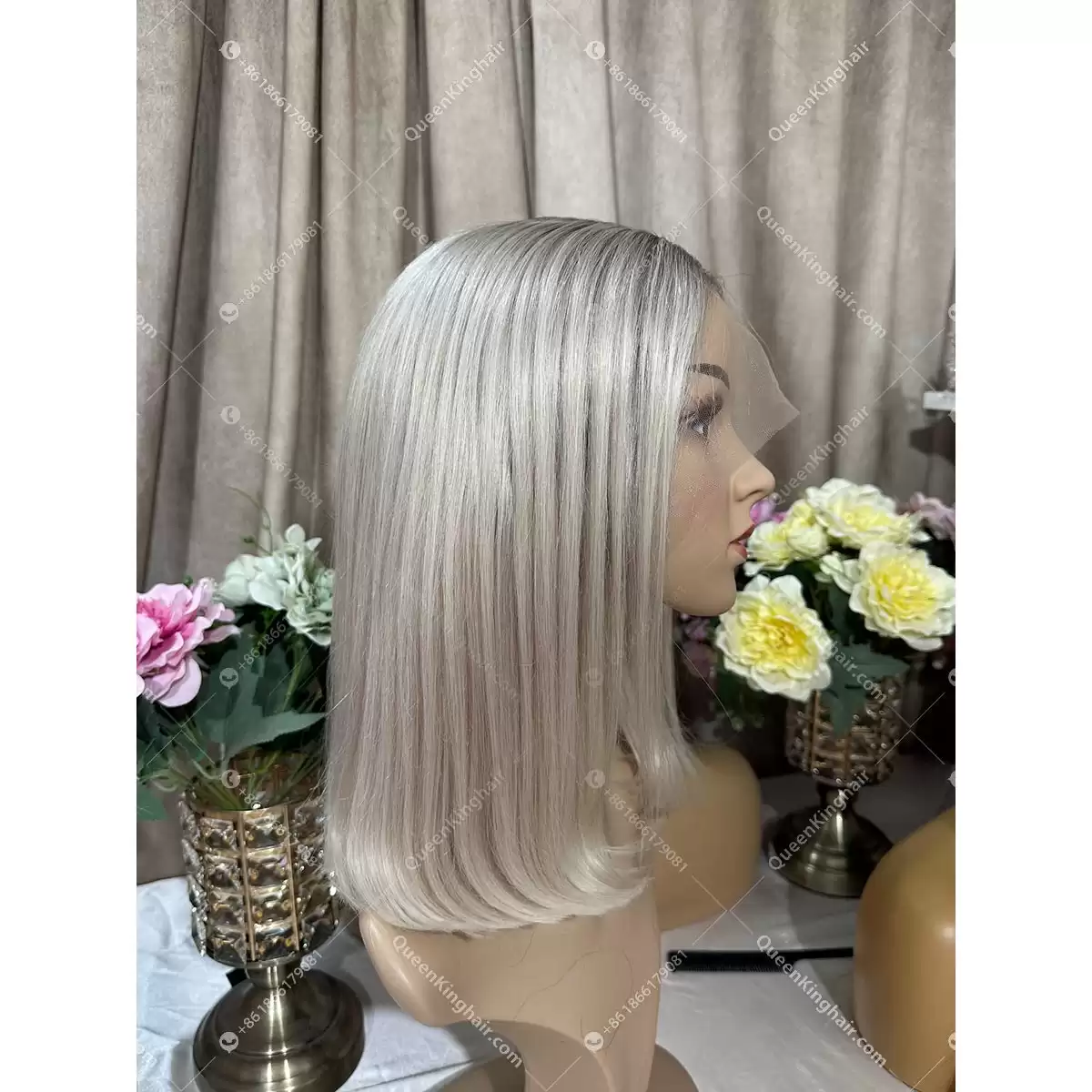 1705386834-04 Light grey roots with ombré white blonde 13x6 transparent lace