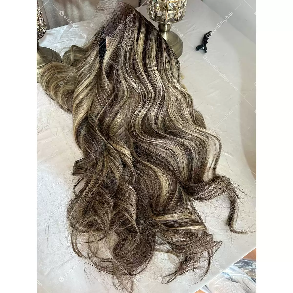 1705387152-06 18 5x5 Hd lace dark brown roots with honey blonde balayage 250% density