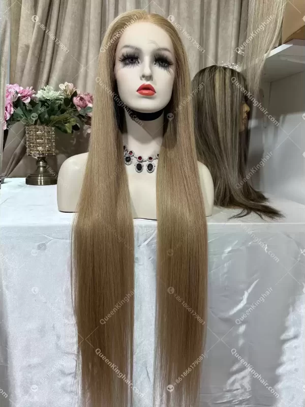 Honey ashy blonde virgin hair Hd transparent lace 13x6