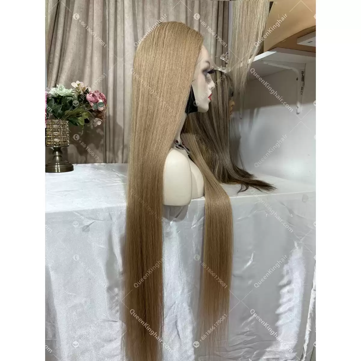 Honey ashy blonde virgin hair Hd transparent lace 13x6