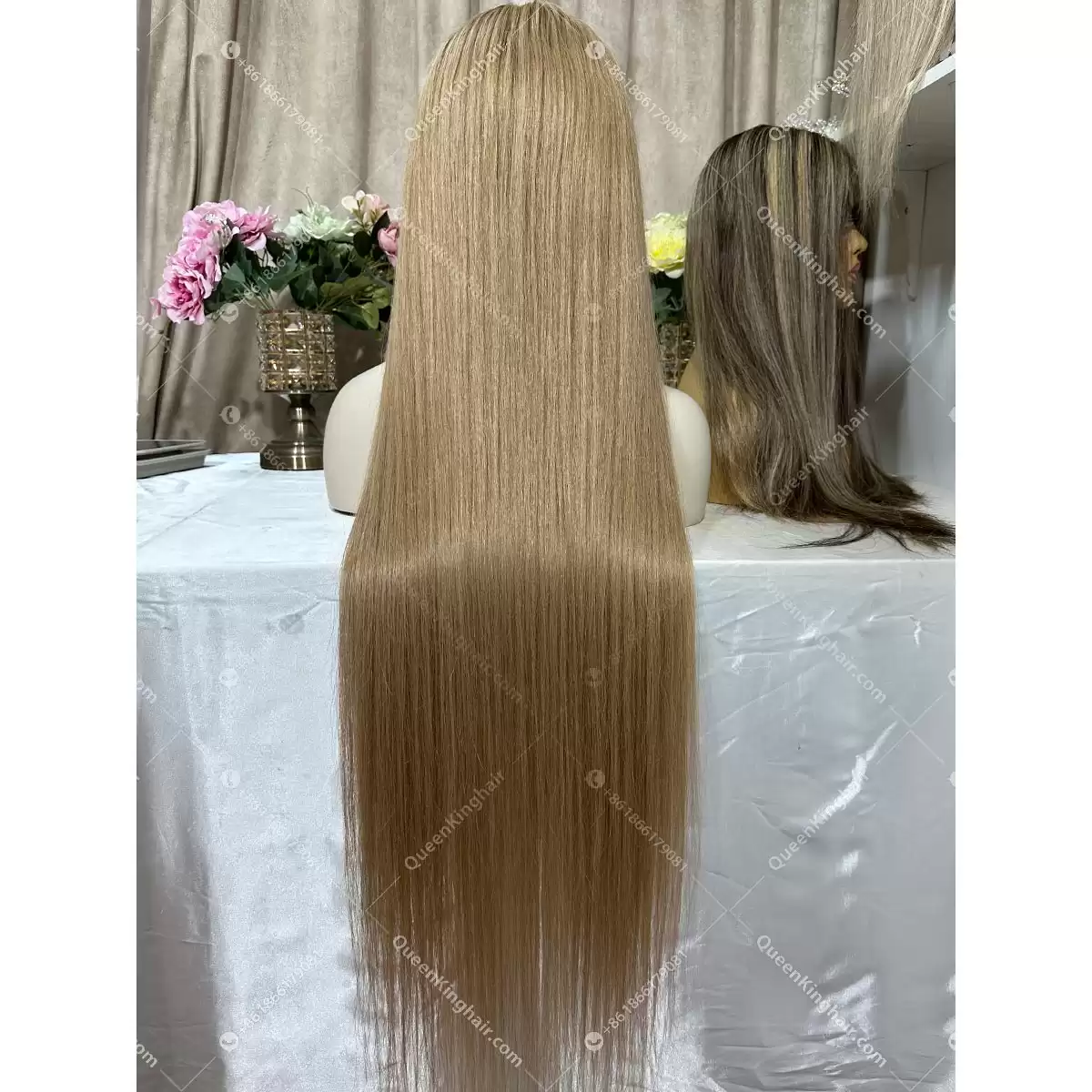 Honey ashy blonde virgin hair Hd transparent lace 13x6