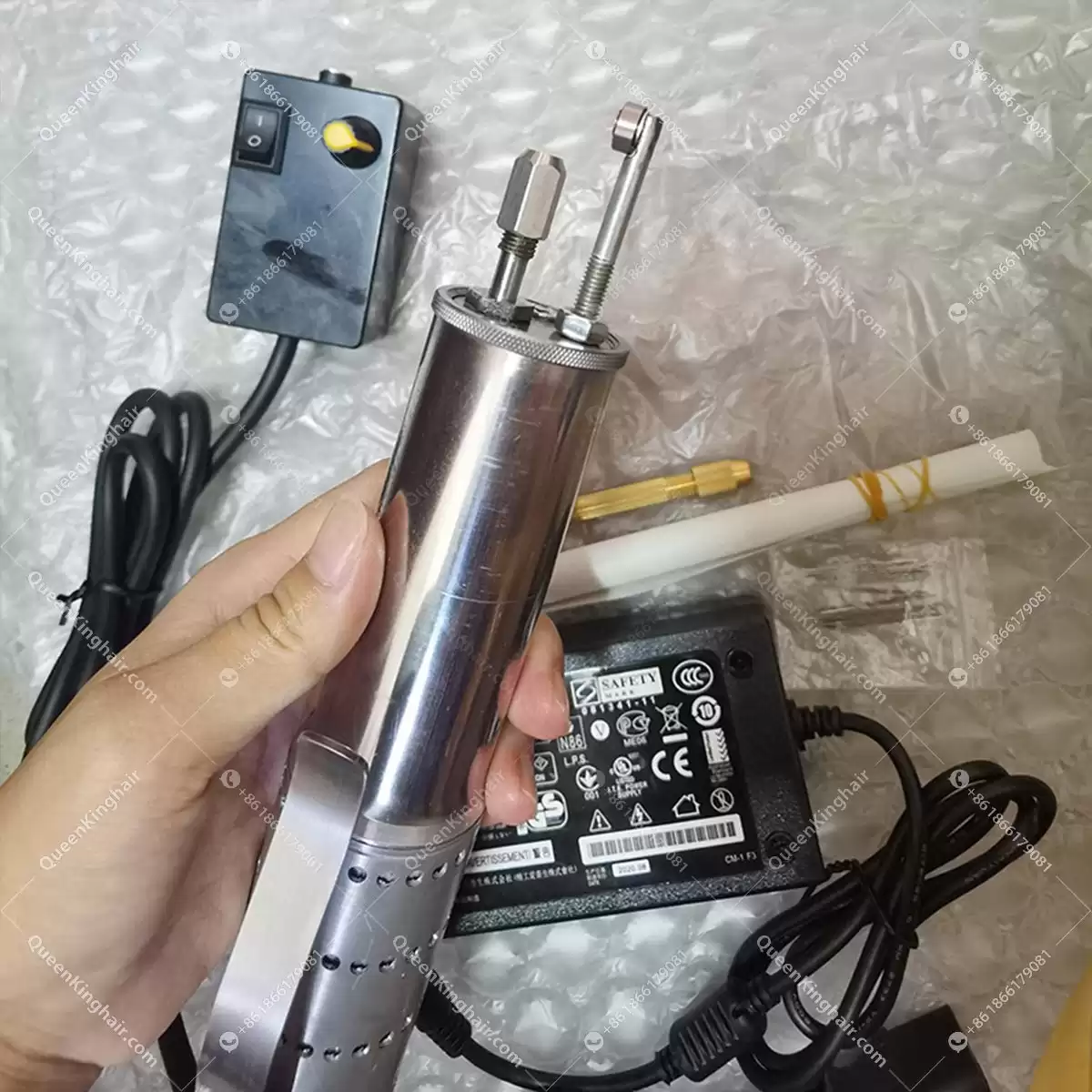 Pu injection machine for hair