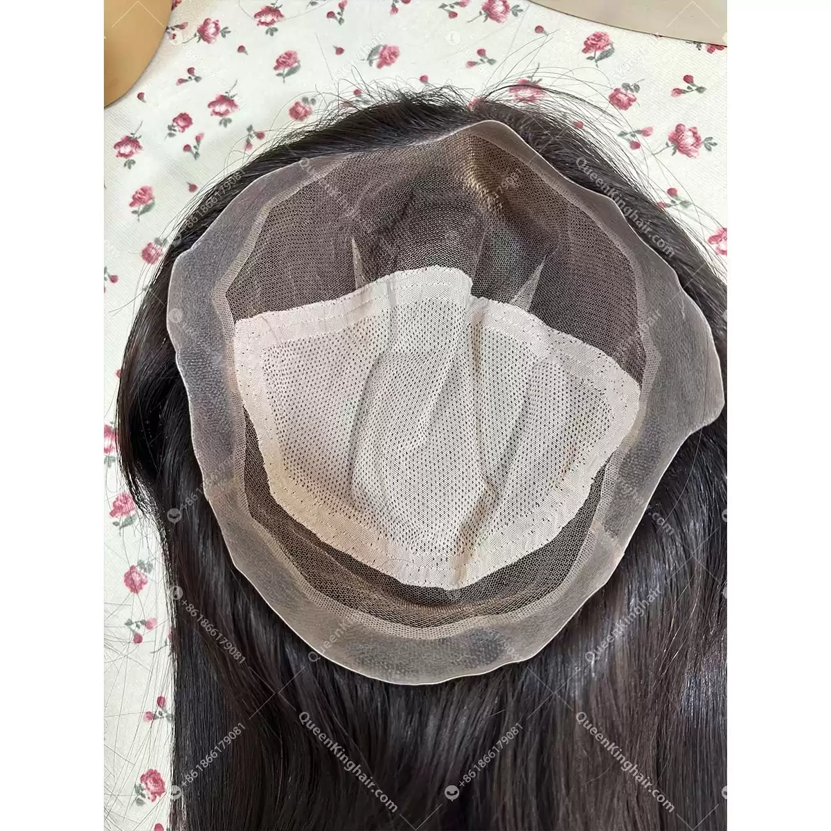 12 inches full lace medical wig double drawn virgin hair natural color