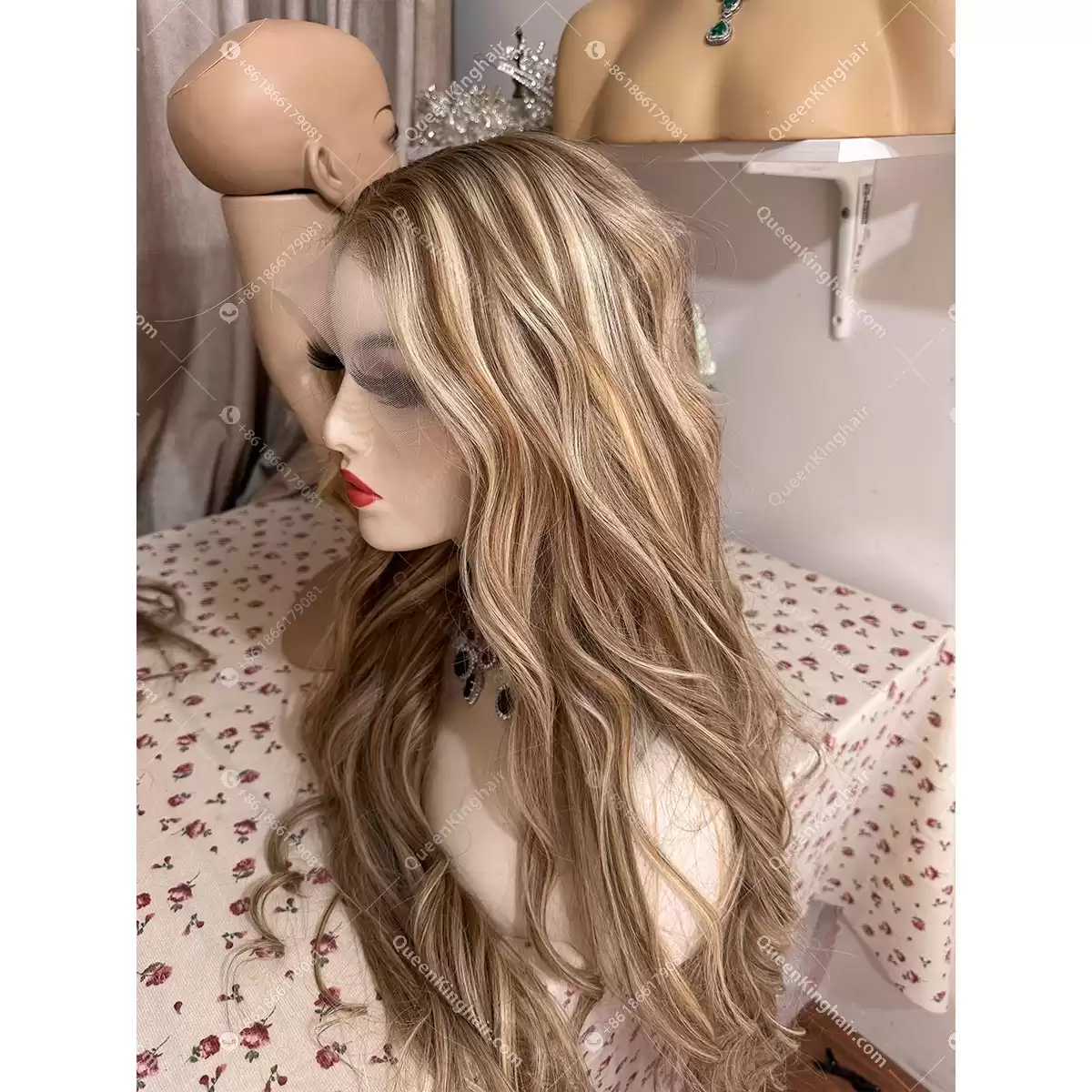 30 inches 250% density transparent lace 13x6 wavy Blair