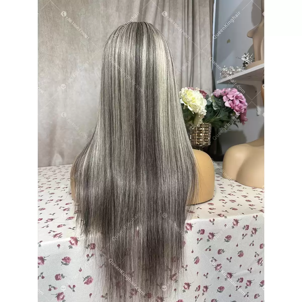 Lexy ombré dark brown roots with blonde balayage 13x6 transparent lace 150% density