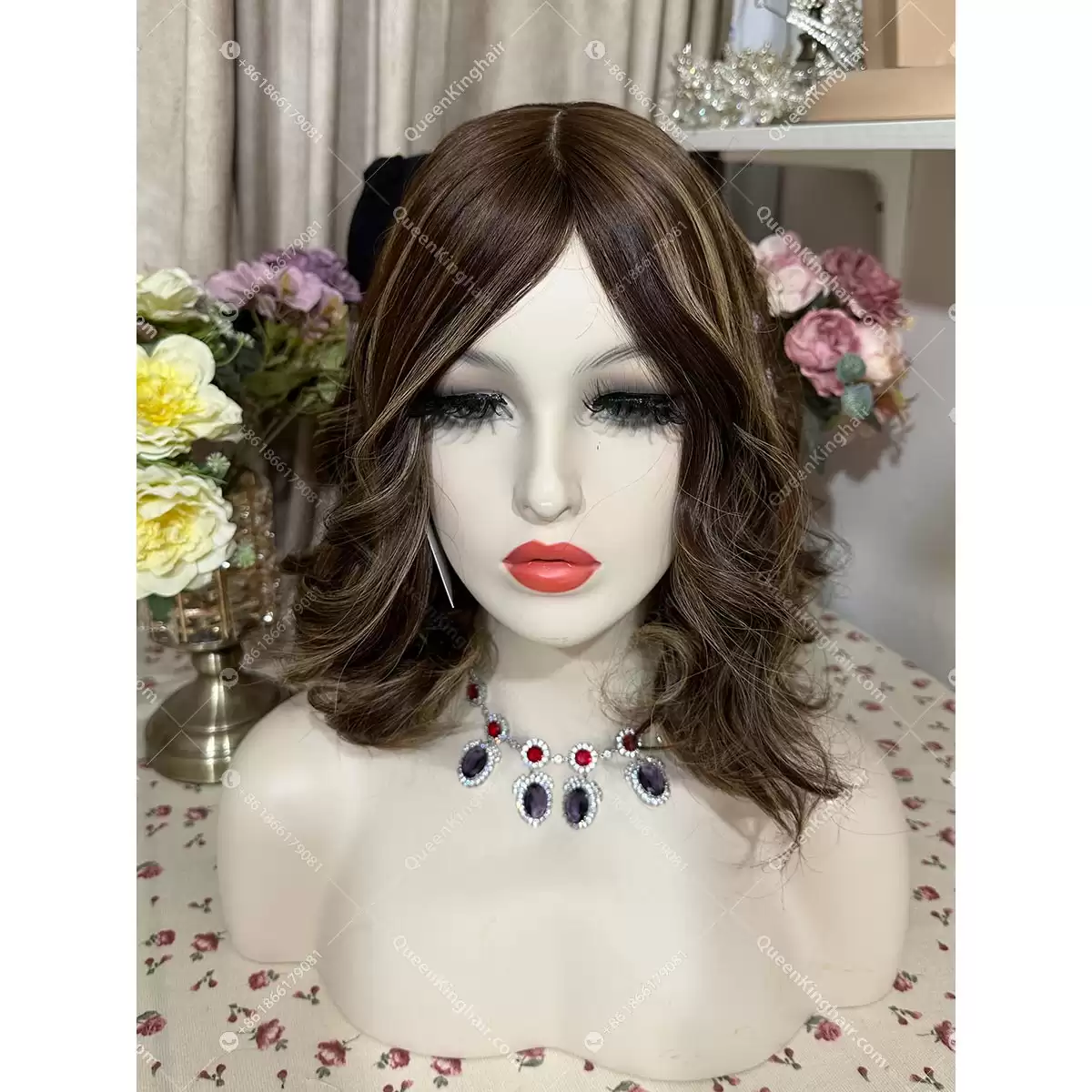 14 inches double drawn virgin hair natural color 6x6 with 4x4 silk base all handmade topper
