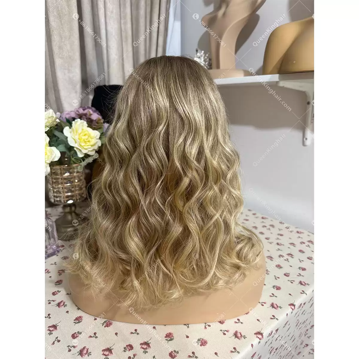New cami bob 13x6 transparent lace 150% density ombré balayage bob brown and blonde highlights
