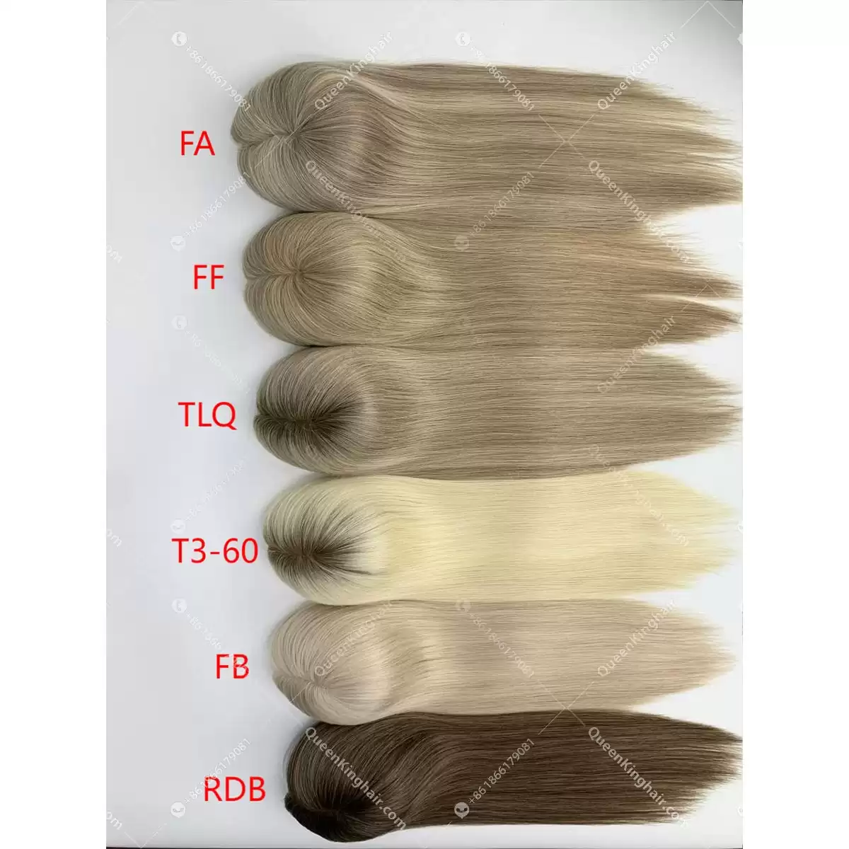 Virgin Hair Mono Base and Mono with Silk Base European Hair Topper 3"x5", 5"x5",5.5"x6.5"
