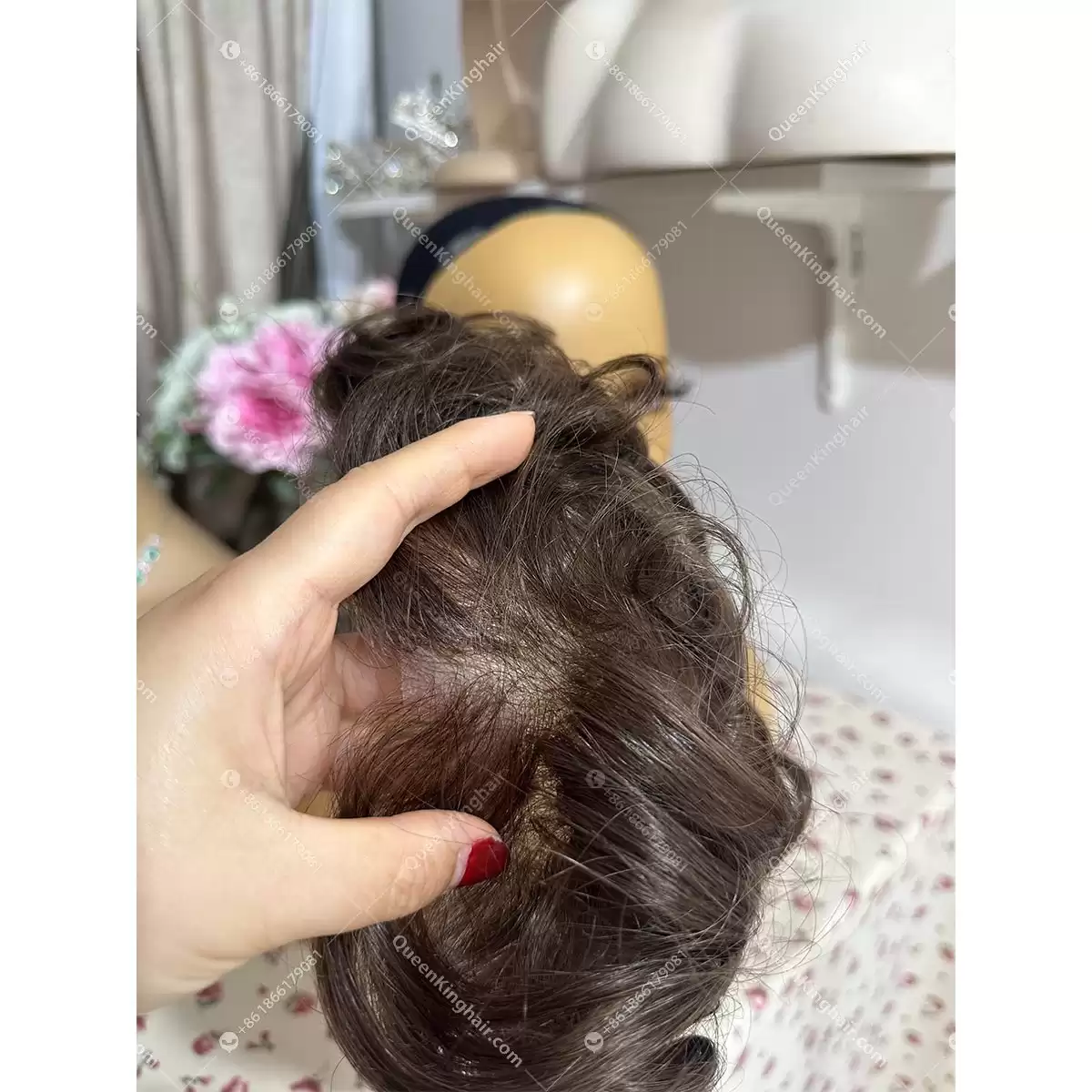 6x8 Bio Pu base  men toupee 90% density remy hair
