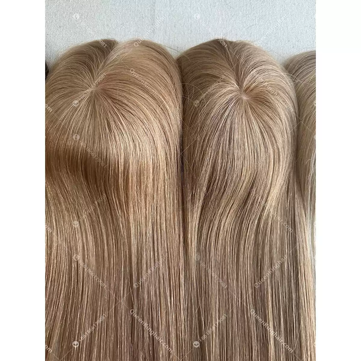 Virgin Hair Mono Base and Mono with Silk Base European Hair Topper 3"x5", 5"x5",5.5"x6.5"