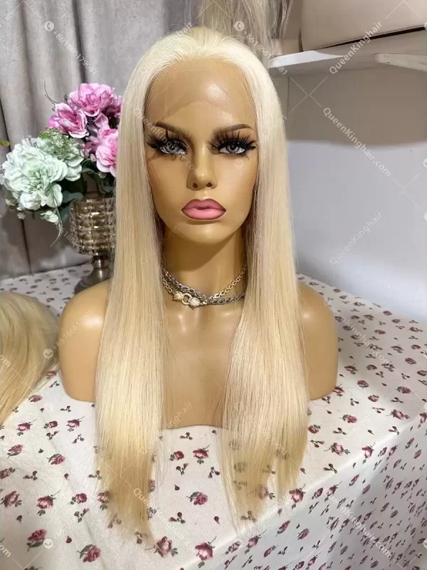 20 inches Hd lace 360 virgin hair wig 180% density 613 blonde Color