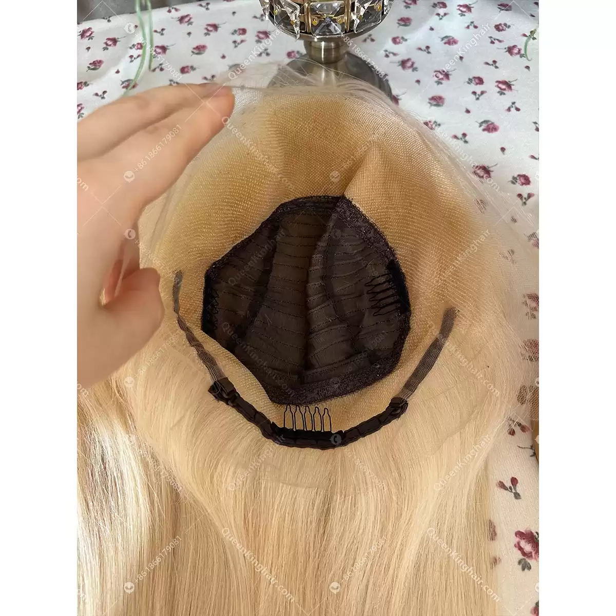 20 inches Hd lace 360 virgin hair wig 180% density 613 blonde Color