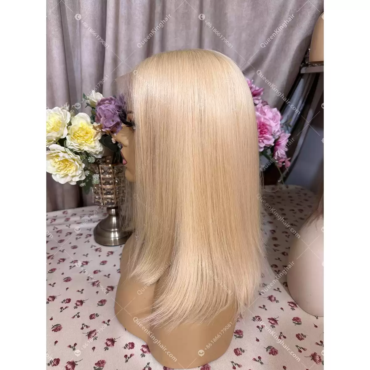 Double drawn virgin hair 613 13x6 Hd lace wig