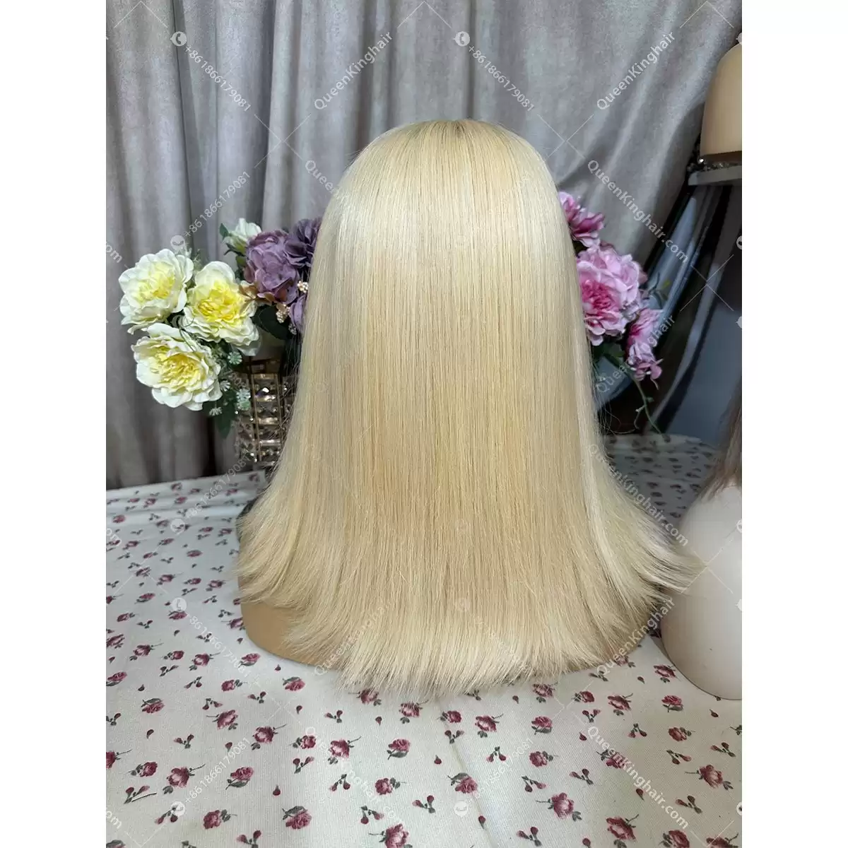 Double drawn virgin hair 613 13x6 Hd lace wig