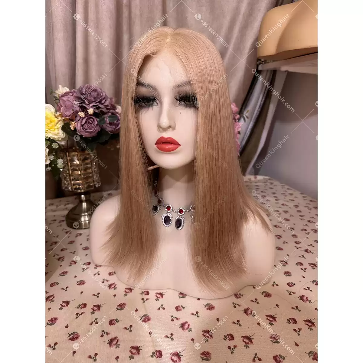Double drawn virgin hair honey blonde 13x6 Hd lace wig