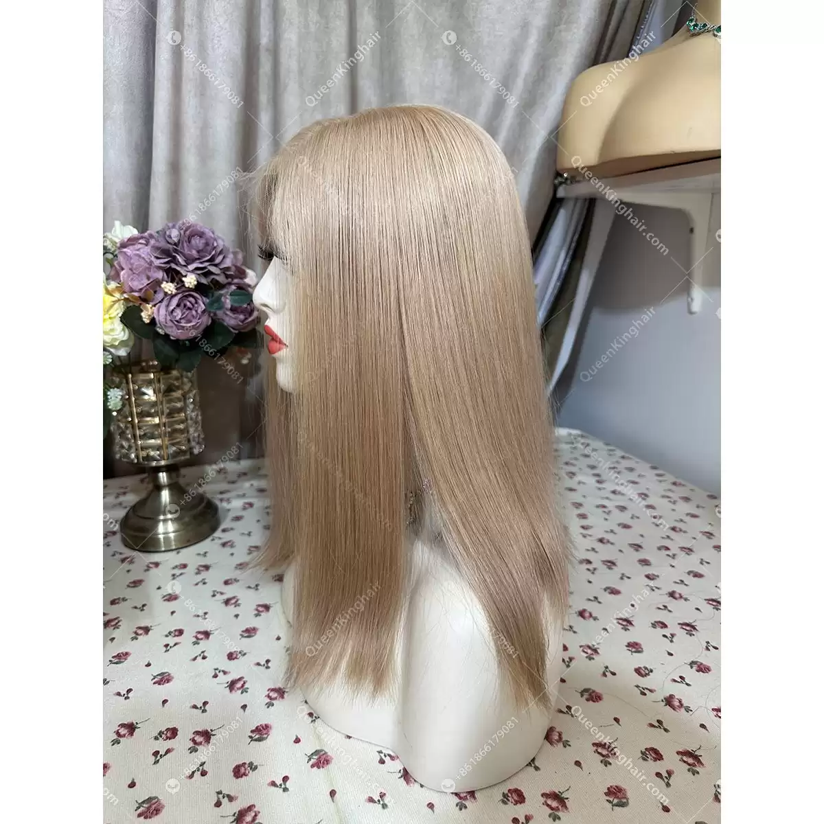 Double drawn virgin hair honey blonde 13x6 Hd lace wig