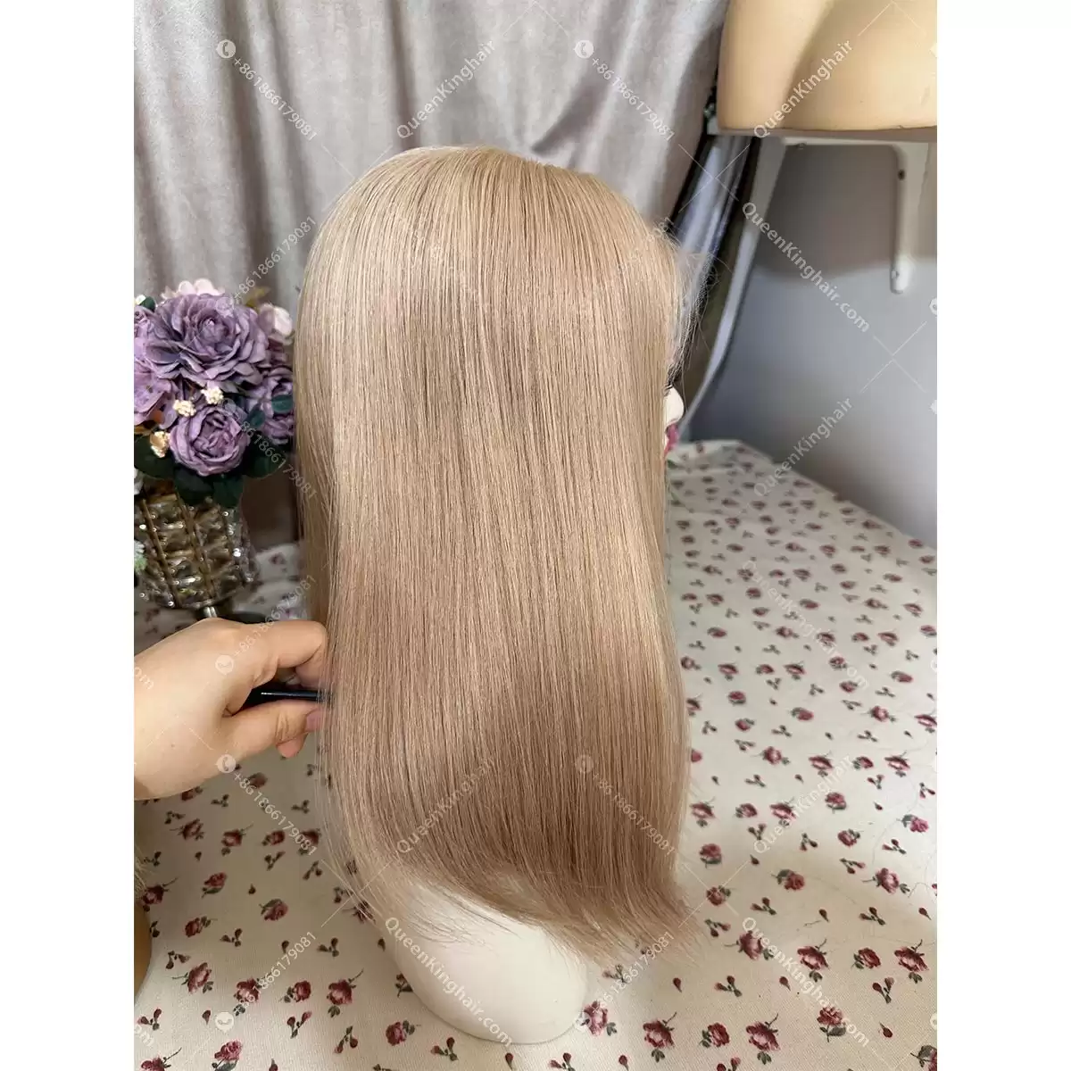 Double drawn virgin hair honey blonde 13x6 Hd lace wig