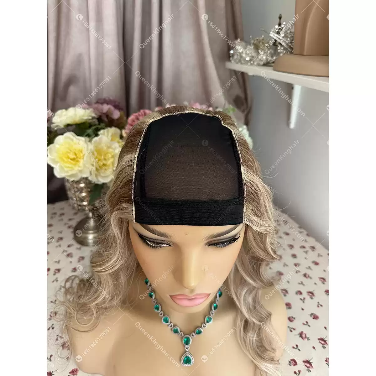 Blair hat wig u part wig balayage color 150 grams and 200 grams remy hair