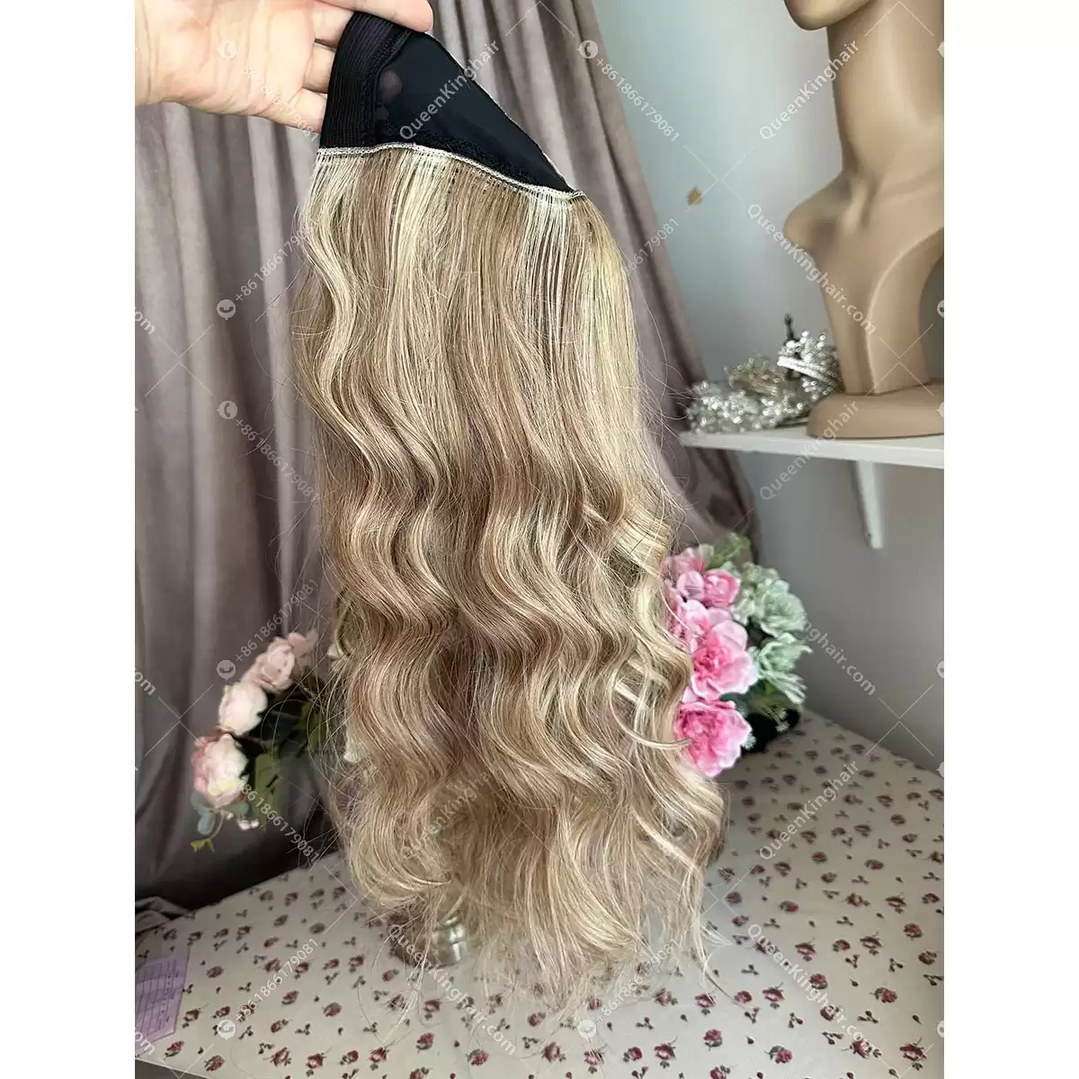 Blair hat wig u part wig balayage color 150 grams and 200 grams remy hair