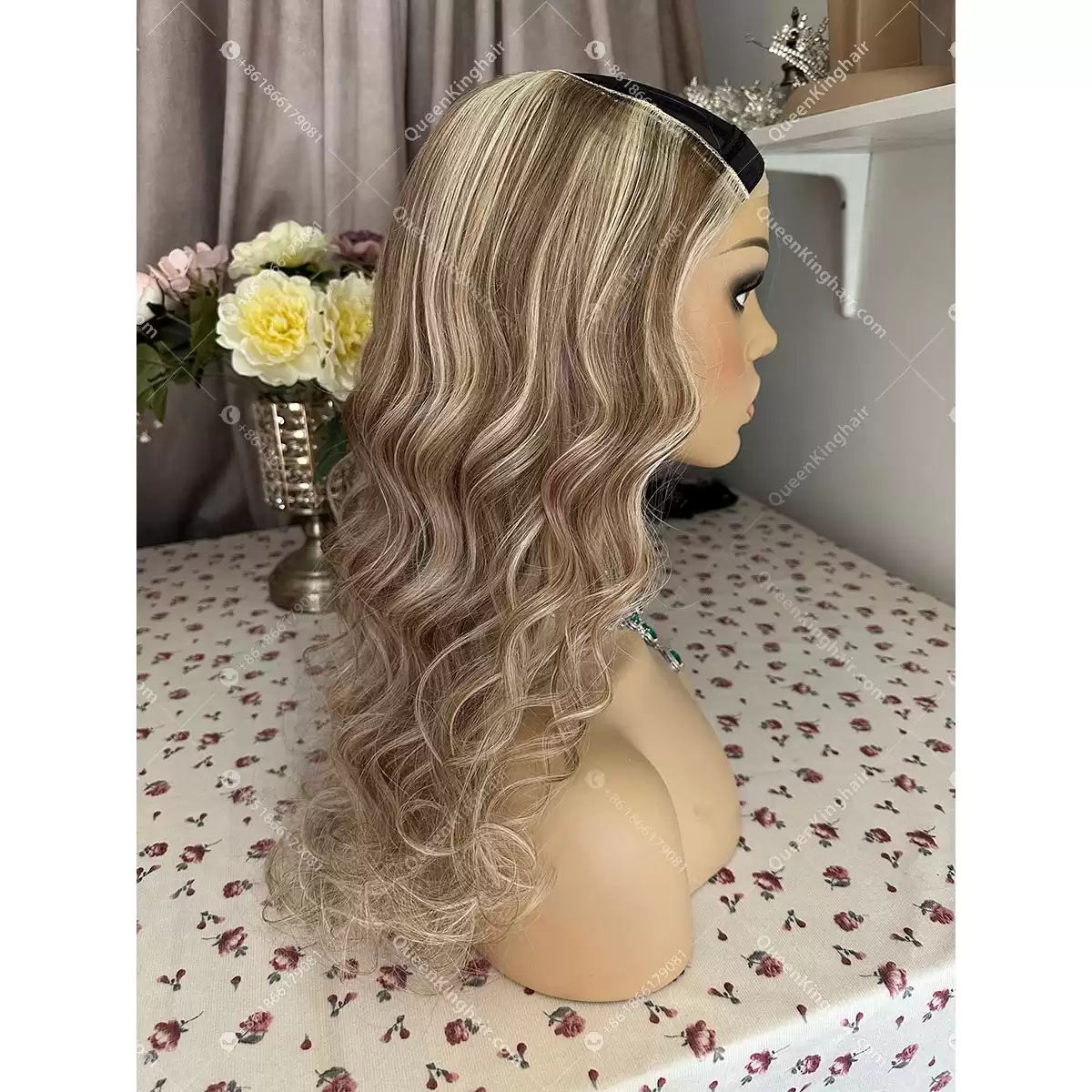 Blair hat wig u part wig balayage color 150 grams and 200 grams remy hair