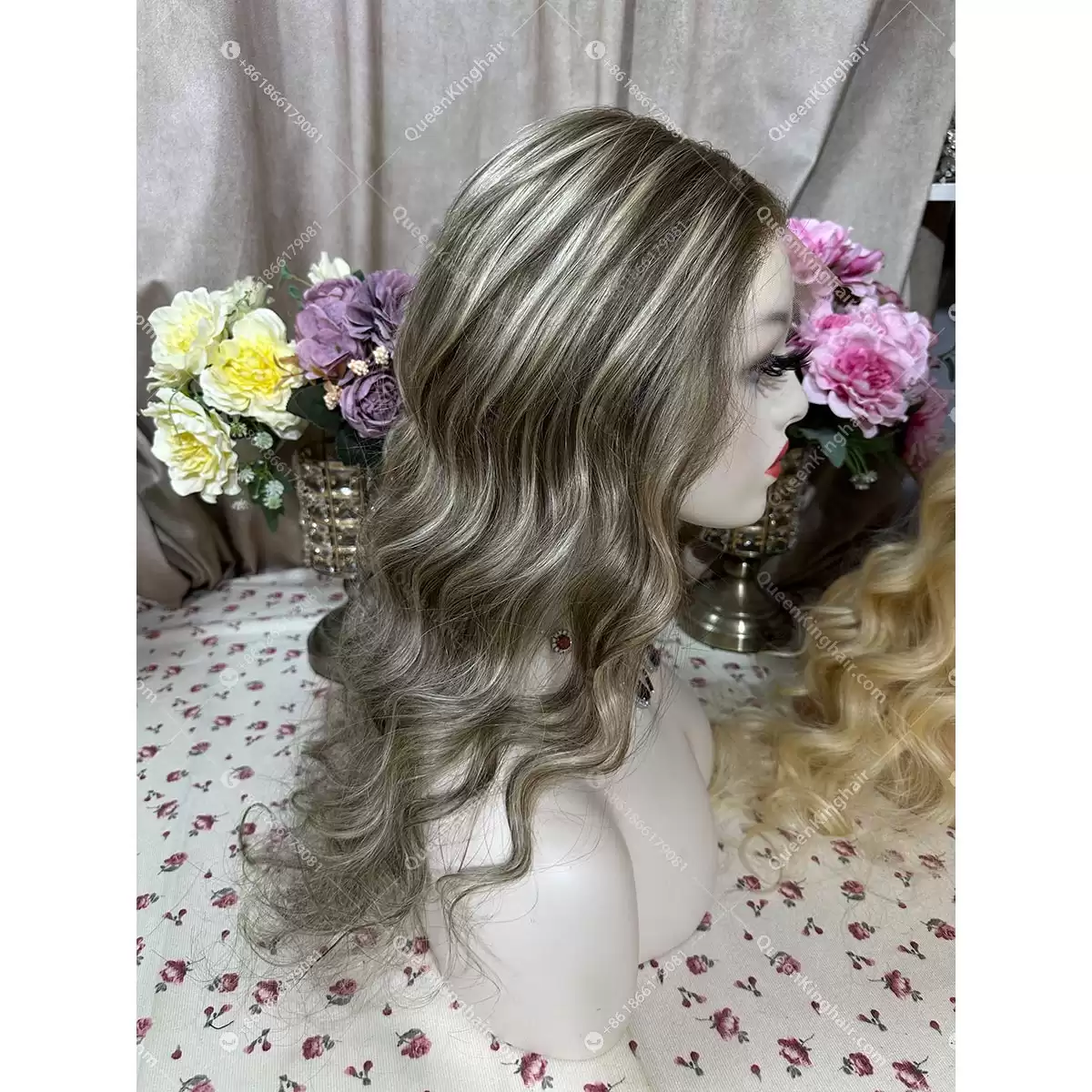 18 inches 13x6 Hd lace 150% density ombré blonde and brown balayage