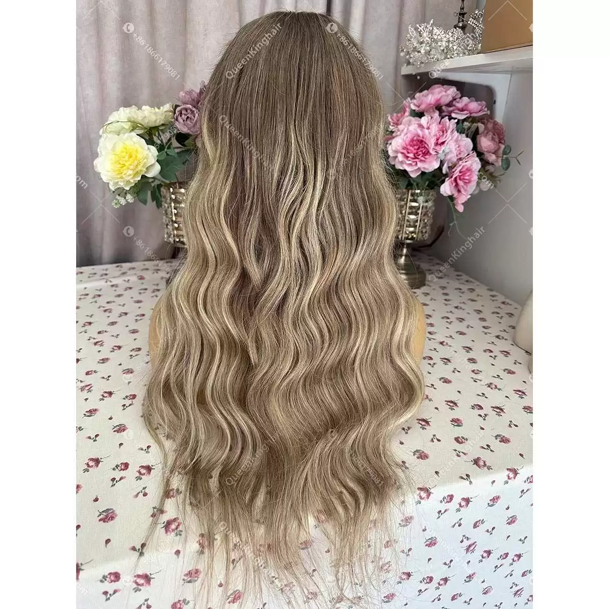 Karl Ombré brown and blonde balayage 13x6 150% density transparent lace remy hair