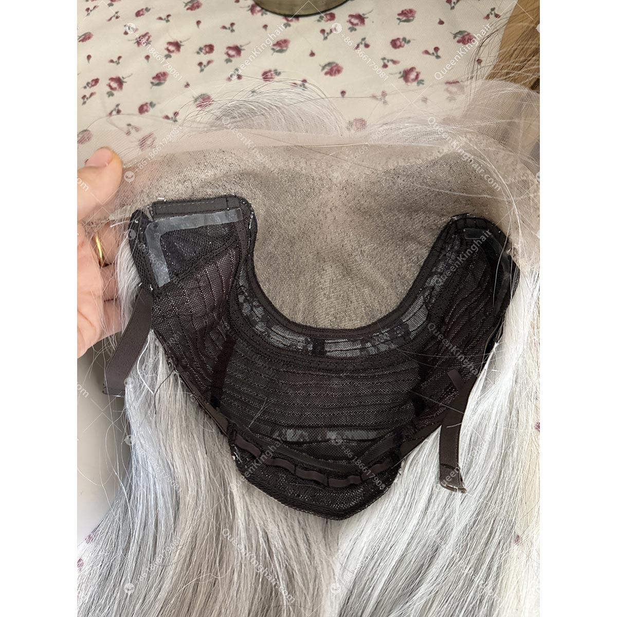 Natural grey hair wig double drawn virgin hair 13x6 Hd lace unprocessed raw hair