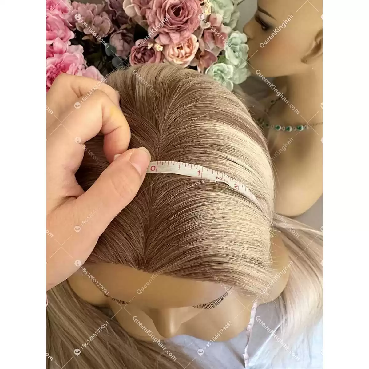 18 inches 8x8 with 4x4 silk base topper virgin hair