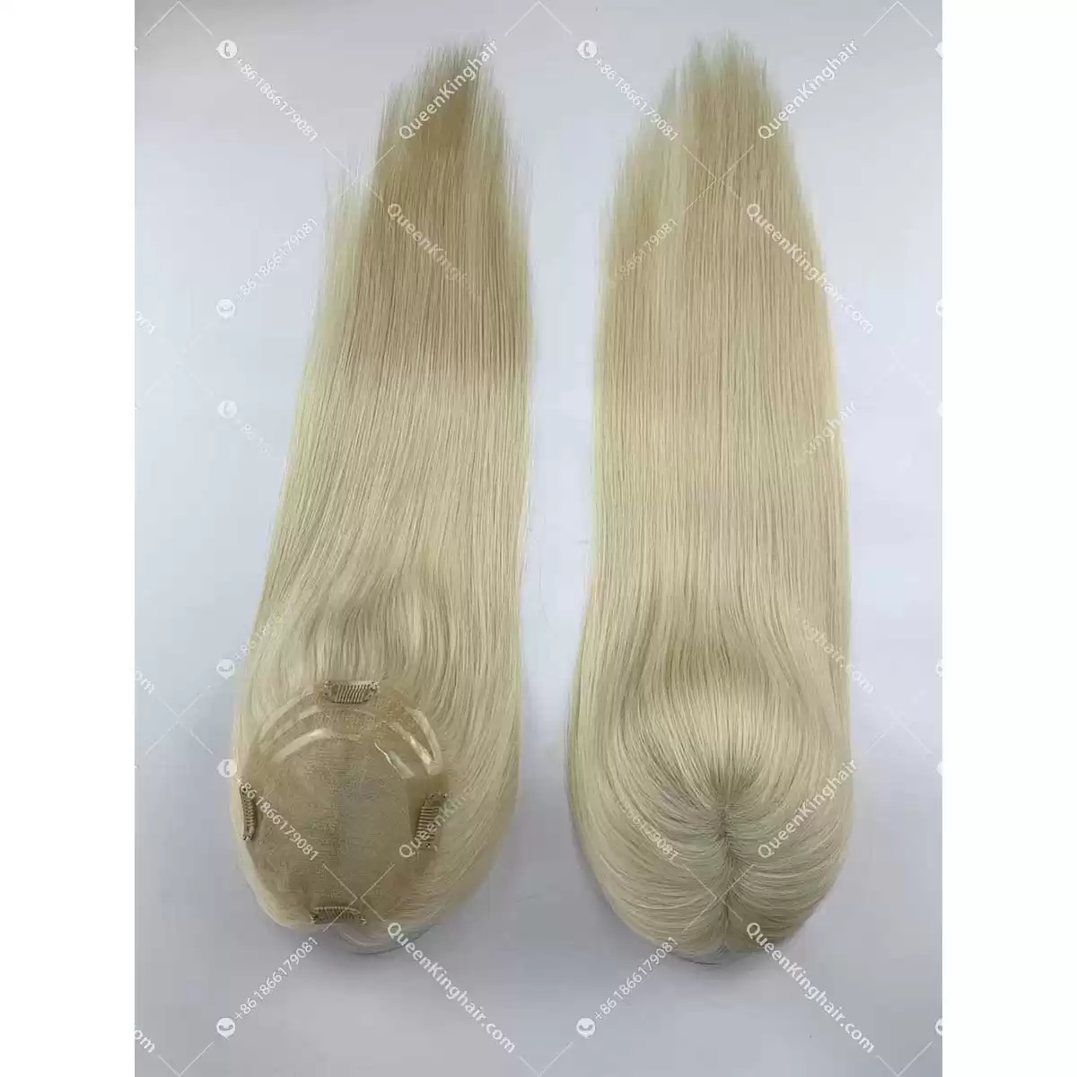 20" Virgin Hair Hd lace Base European Hair Topper Size 5.5"x6" Ready For Shipment