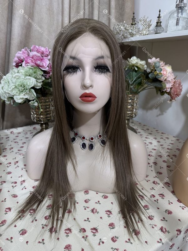 Luna Dark roots with brown and blonde balayage 13x6 transparent lace 150% density