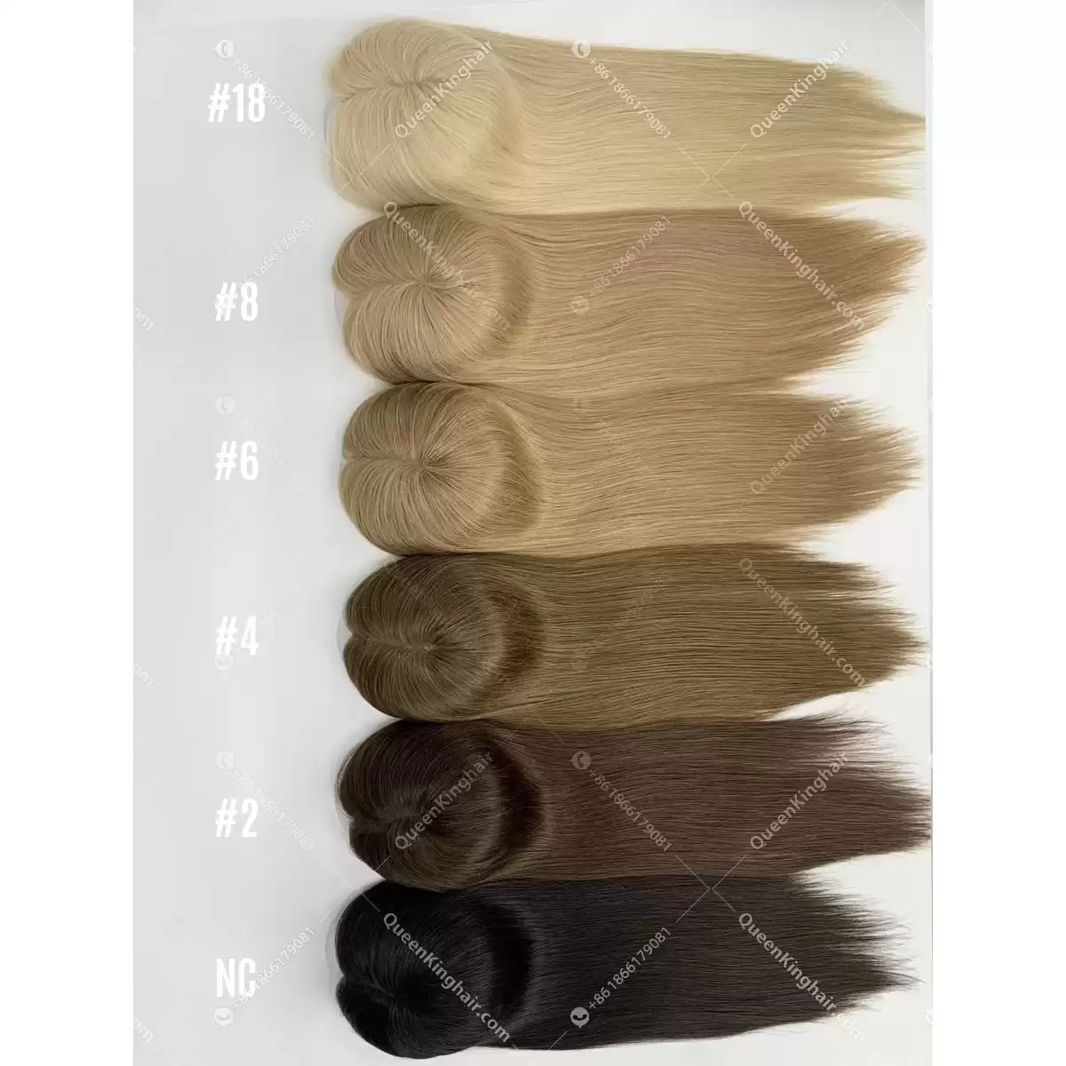 20" Virgin Hair Hd lace Base European Hair Topper Size 5.5"x6" Ready For Shipment