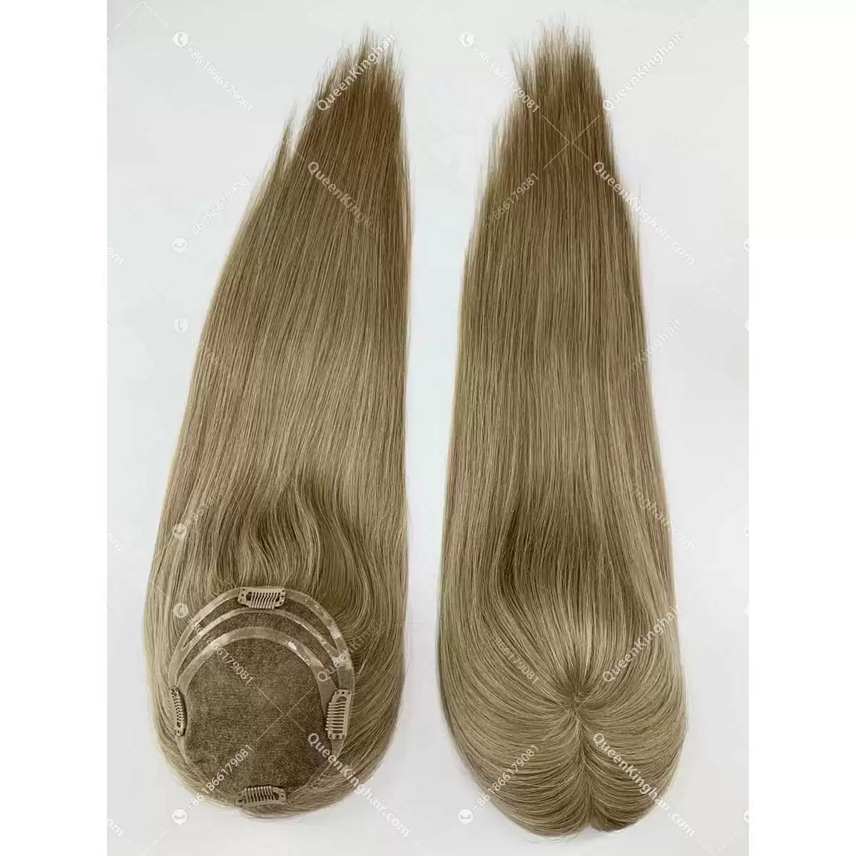 20" Virgin Hair Hd lace Base European Hair Topper Size 5.5"x6" Ready For Shipment