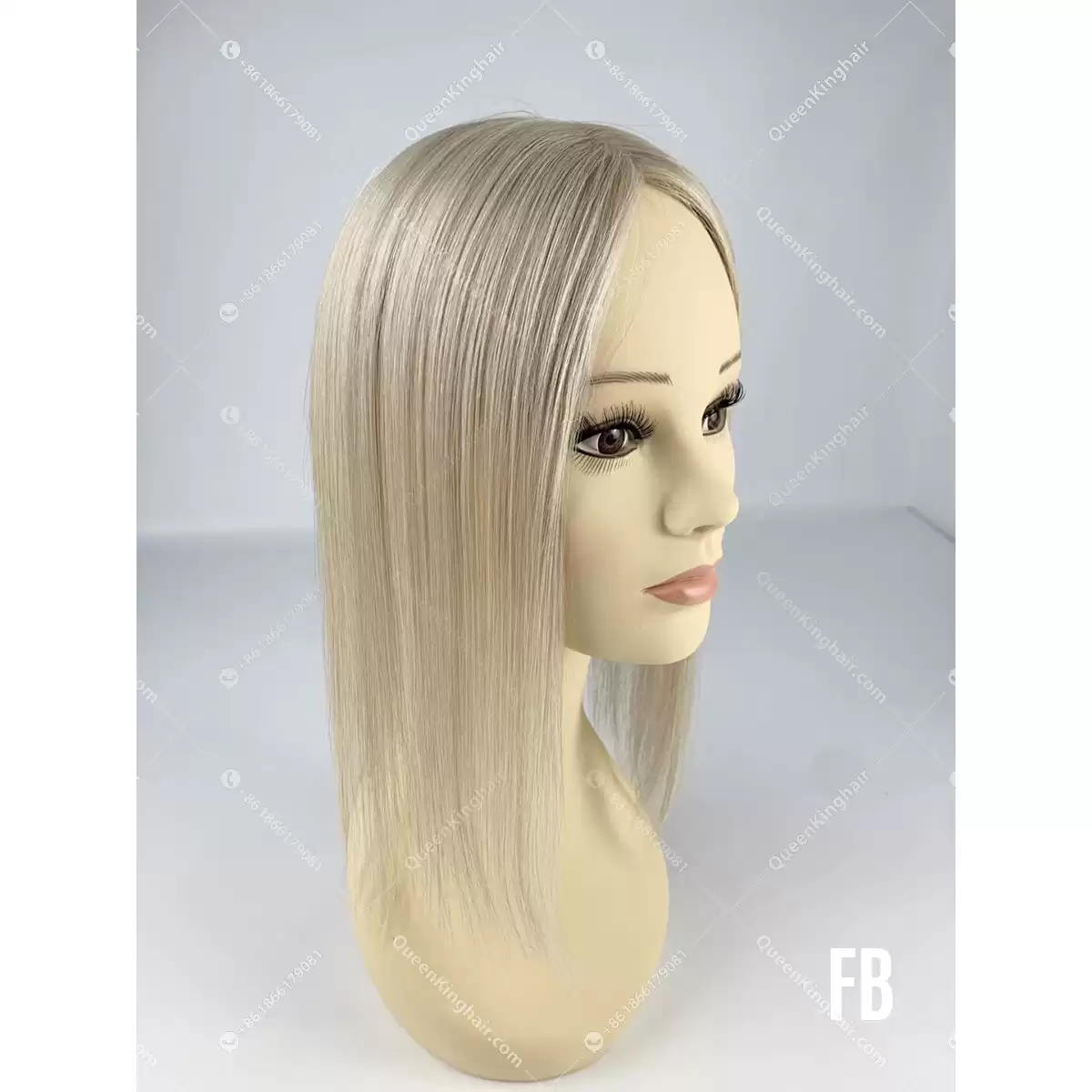 20" Virgin Hair Hd lace Base European Hair Topper Size 5.5"x6" Ready For Shipment