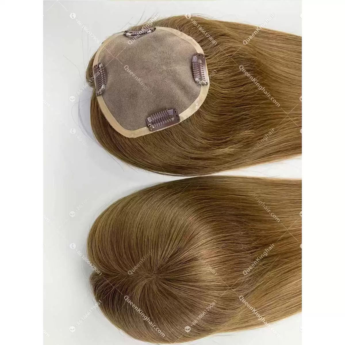 Virgin Hair Mono Base European Hair Topper Size 5"x5" Ready For Shipment