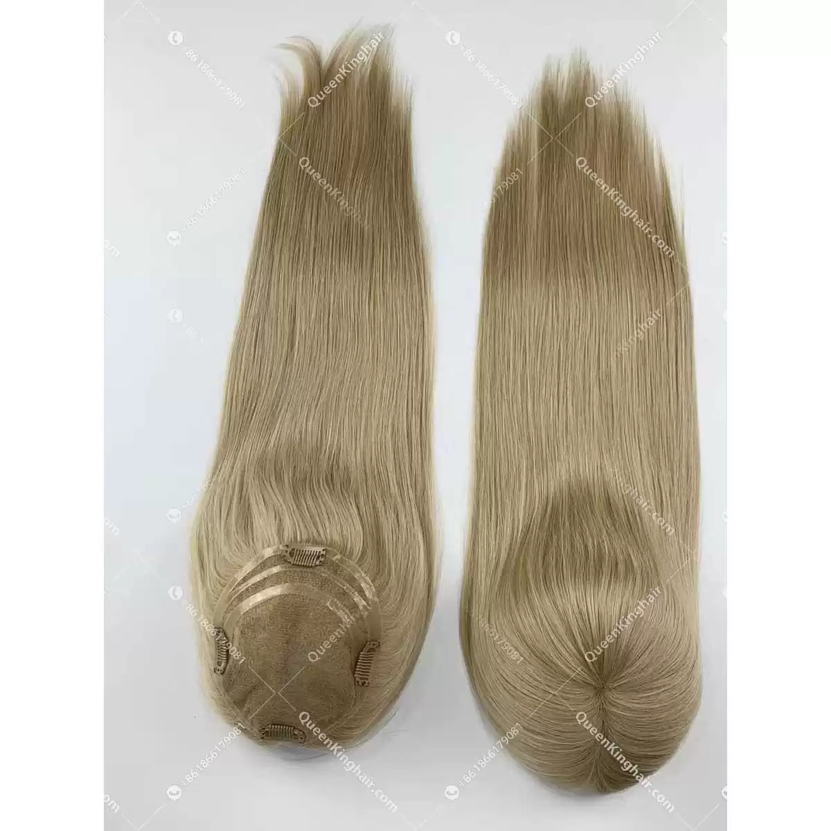 20" Virgin Hair Hd lace Base European Hair Topper Size 5.5"x6" Ready For Shipment