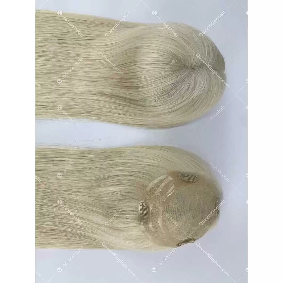 20" Virgin Hair Hd lace Base European Hair Topper Size 5.5"x6" Ready For Shipment