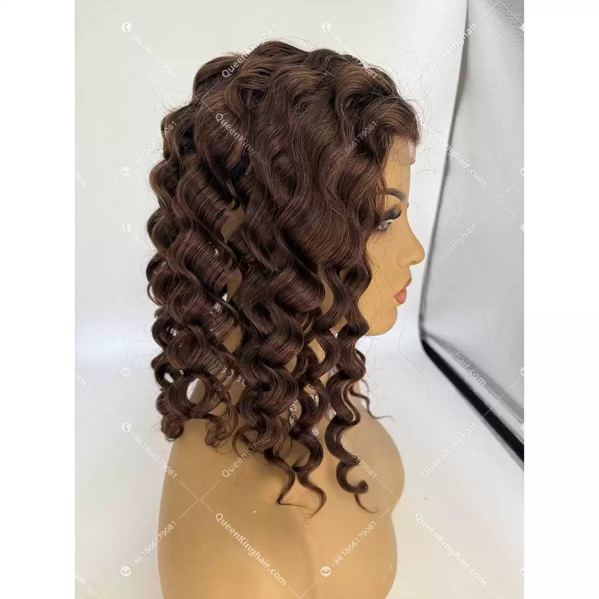 16 inches #4 brown color topper size 7x9 inches 5 stock ready for shipment