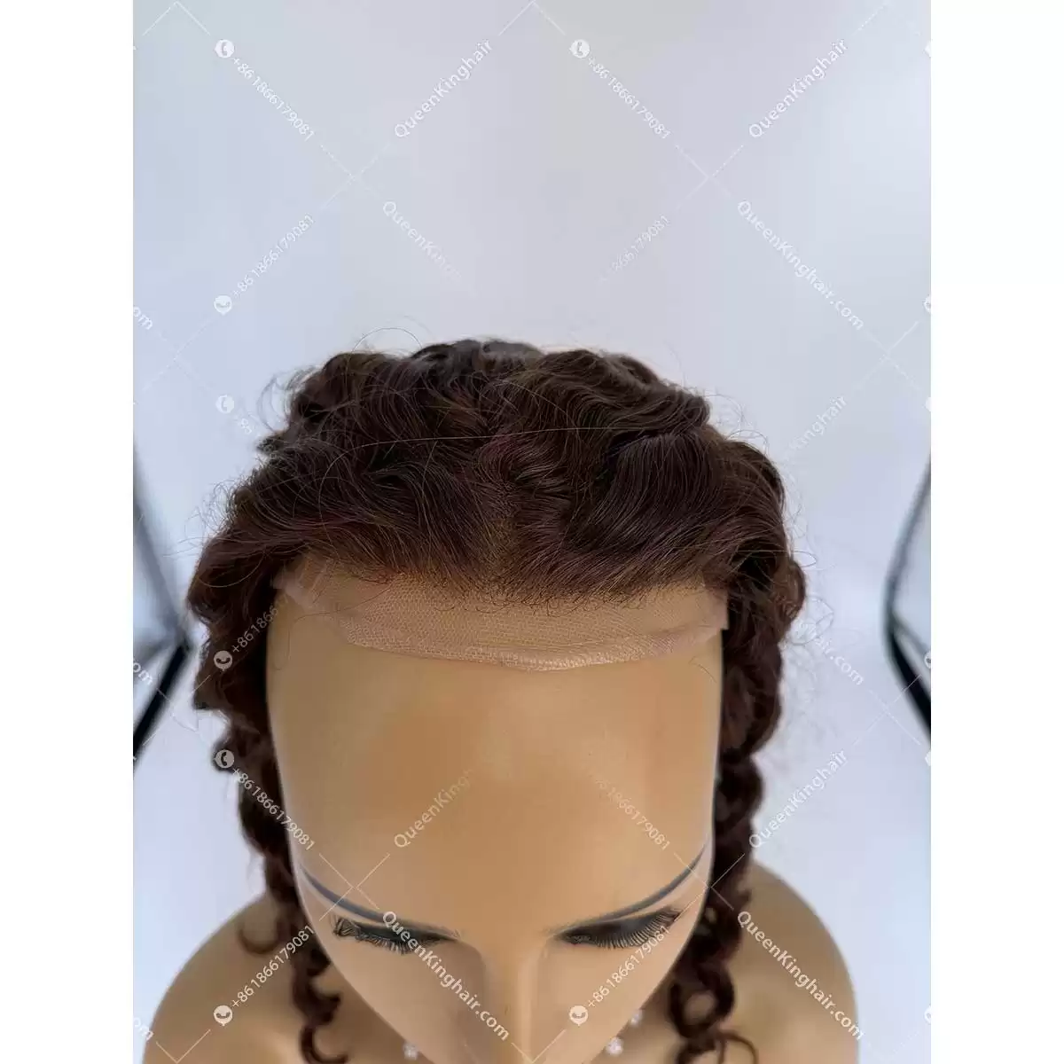 16 inches #4 brown color topper size 7x9 inches 5 stock ready for shipment