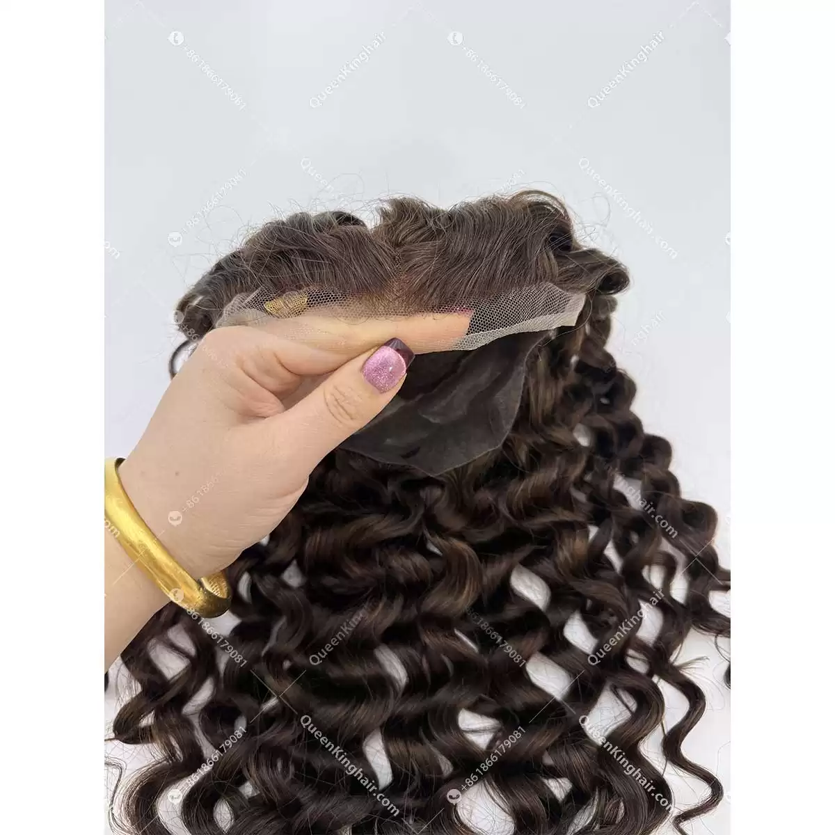 16 inches #4 brown color topper size 7x9 inches 5 stock ready for shipment