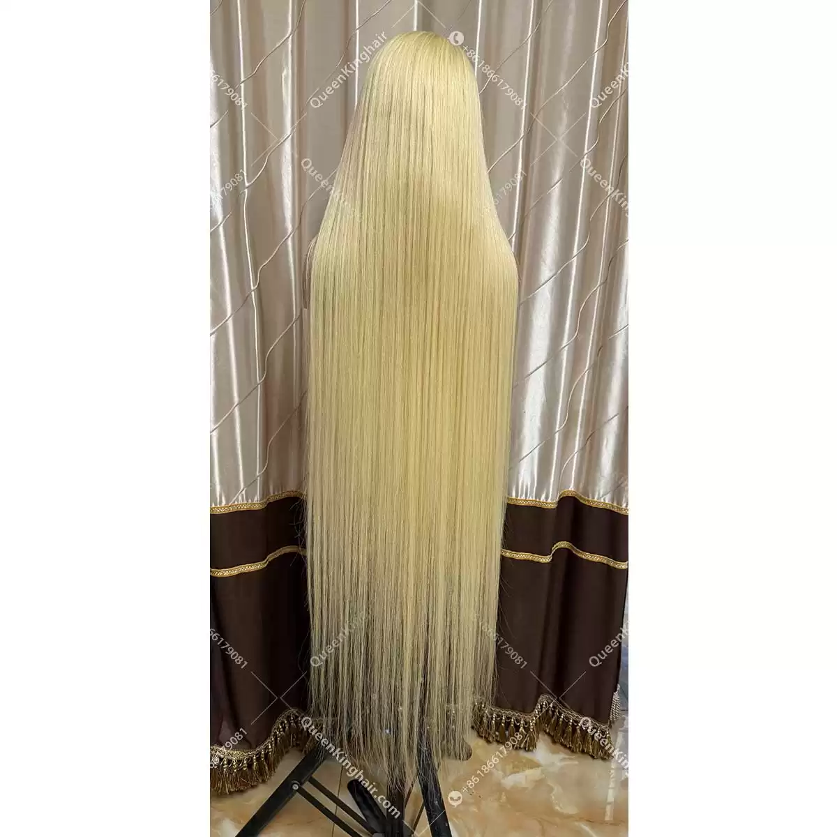 40 inches and 50 inches virgin hair full lace wig 613 180% density