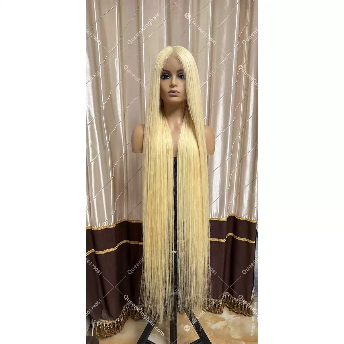 40 inches and 50 inches virgin hair full lace wig 613 180% density