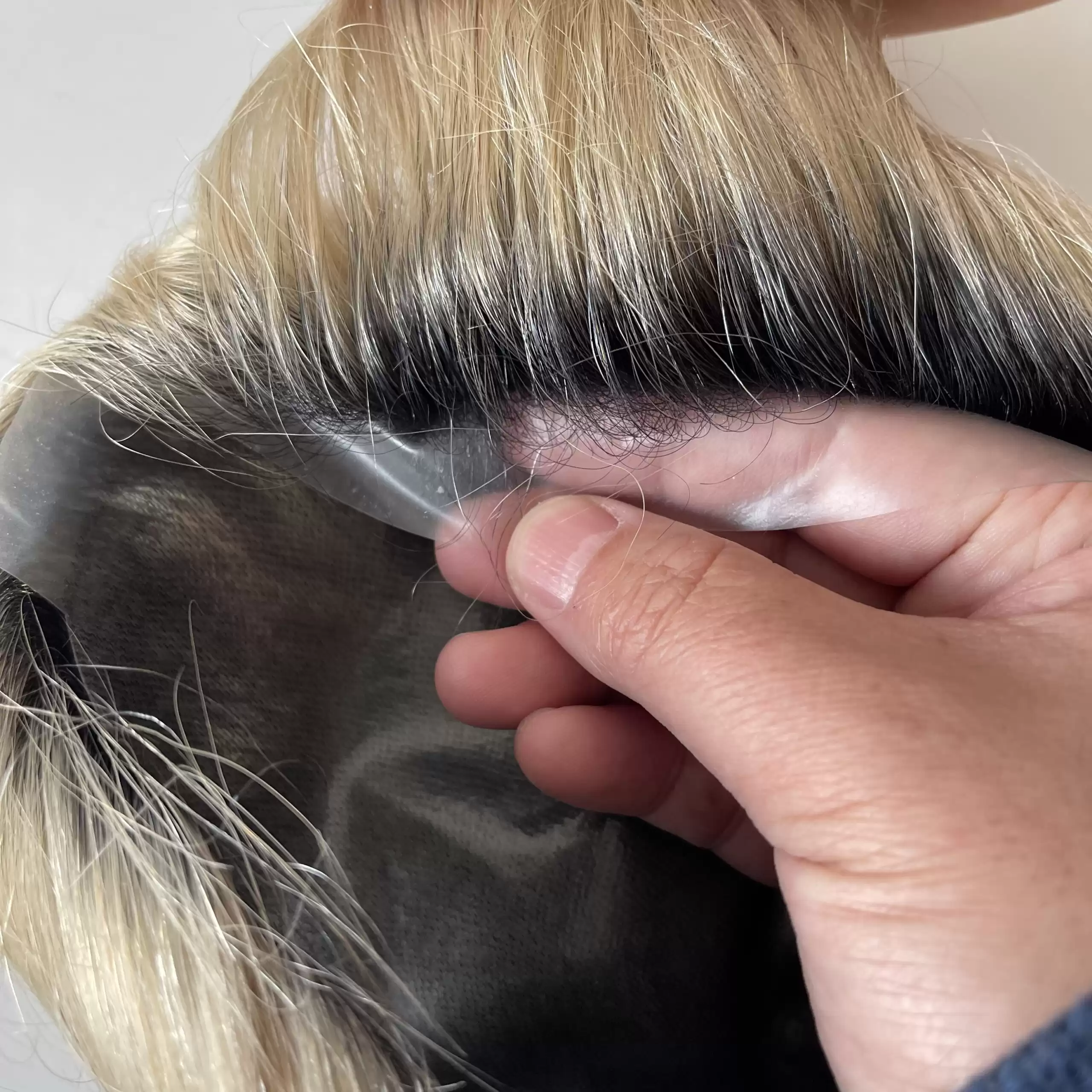 Men Toupee T1B/22 Ombre Blonde PU base  8x10 inches Ready for shipment