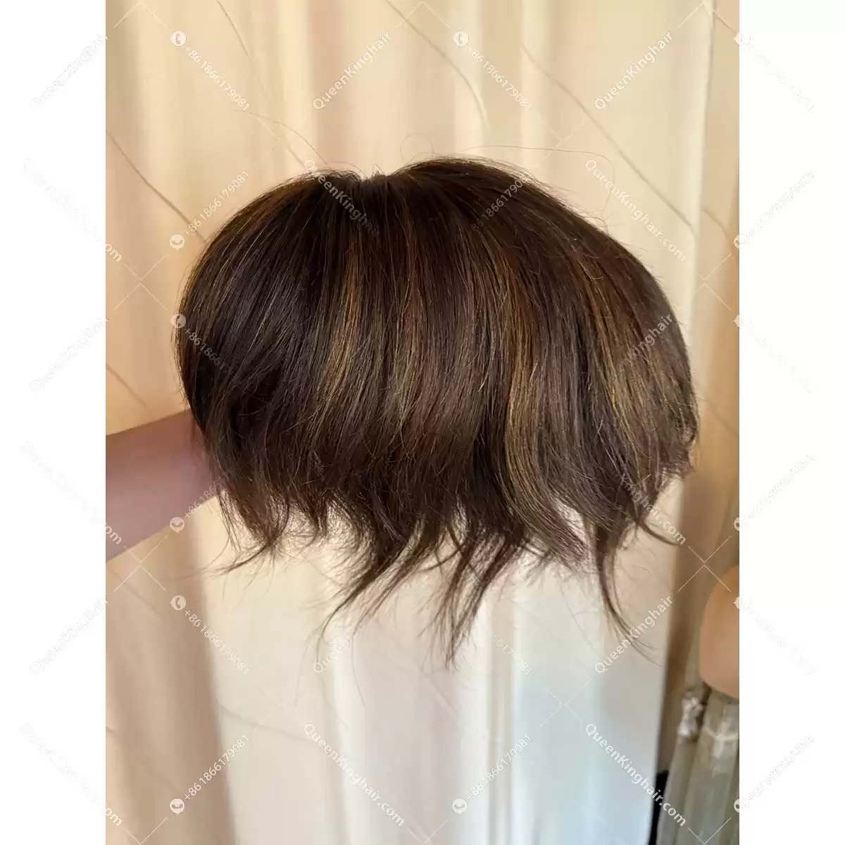 #2 lowlights with #7 #2 as base color 8×10 inches cut be cut into different sizes all Swiss lace base