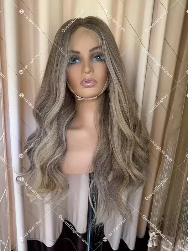 Custom color hd lace 22" 13x6 with 4x4 silk base 180% density