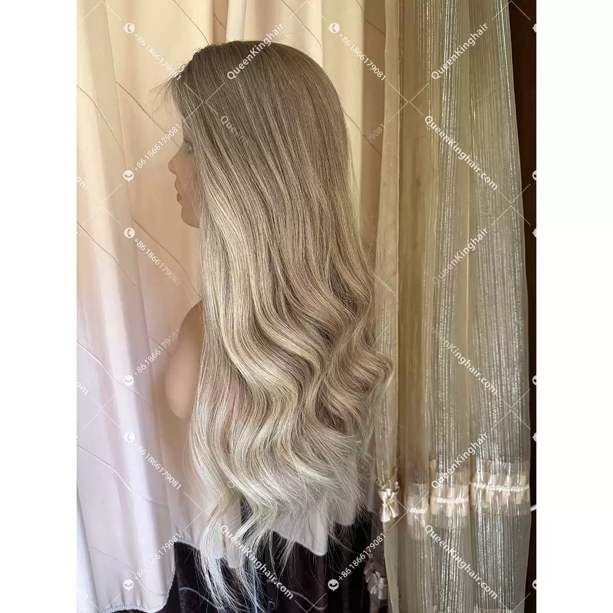 Custom color hd lace 22" 13x6 with 4x4 silk base 180% density