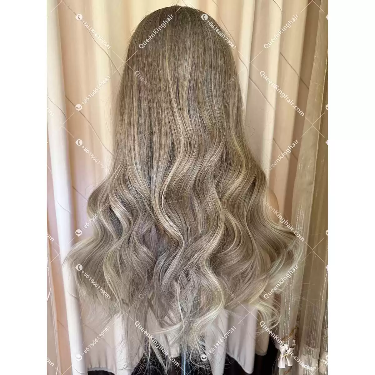 Custom color hd lace 22" 13x6 with 4x4 silk base 180% density