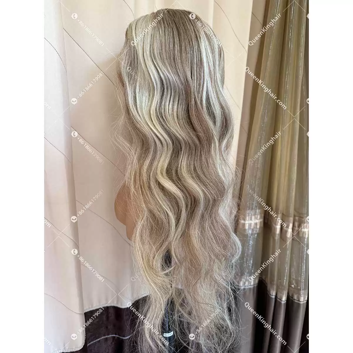 V part wig Blair remy hair machine made wig