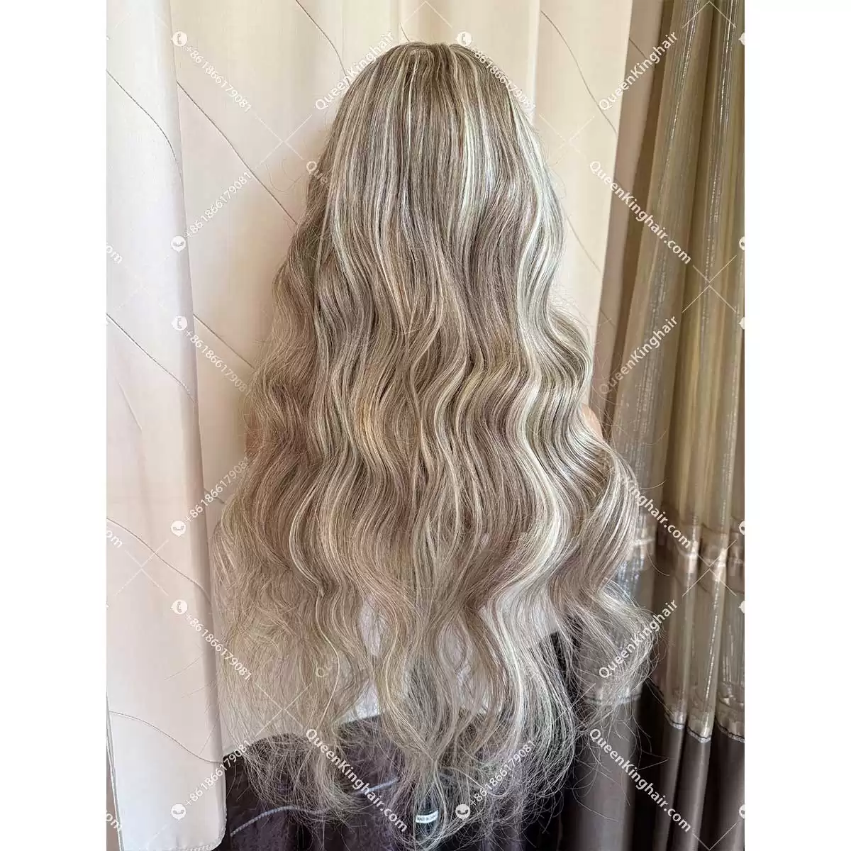 V part wig Blair remy hair machine made wig